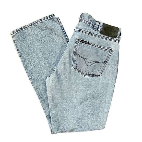 Harley-Davidson Denim - HARLEY-DAVIDSON Vintage Ladies Boot Cut Denim Jeans Size 14 L